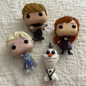 Lot of 4 Frozen Funko Pop Figures